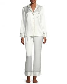 Neiman Marcus Silk Satin Two-Piece Pajama Set at Neiman Marcus